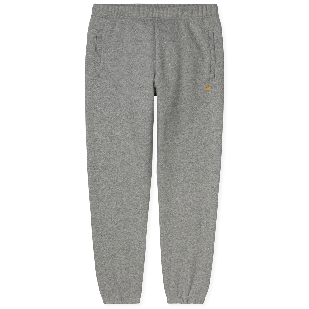 Carhartt WIP Chase Sweat Pant (Grey Heather/Gold)