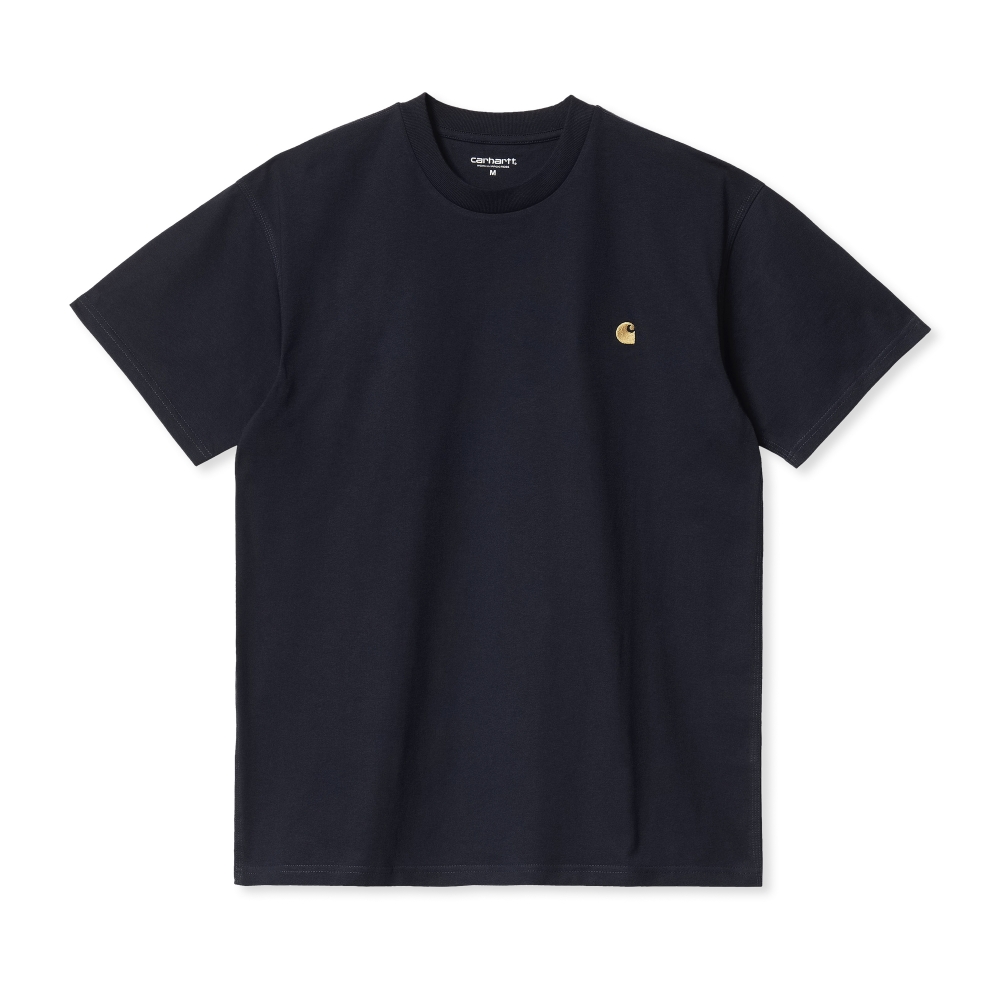 Carhartt WIP Chase T-Shirt (Dark Navy/Gold)