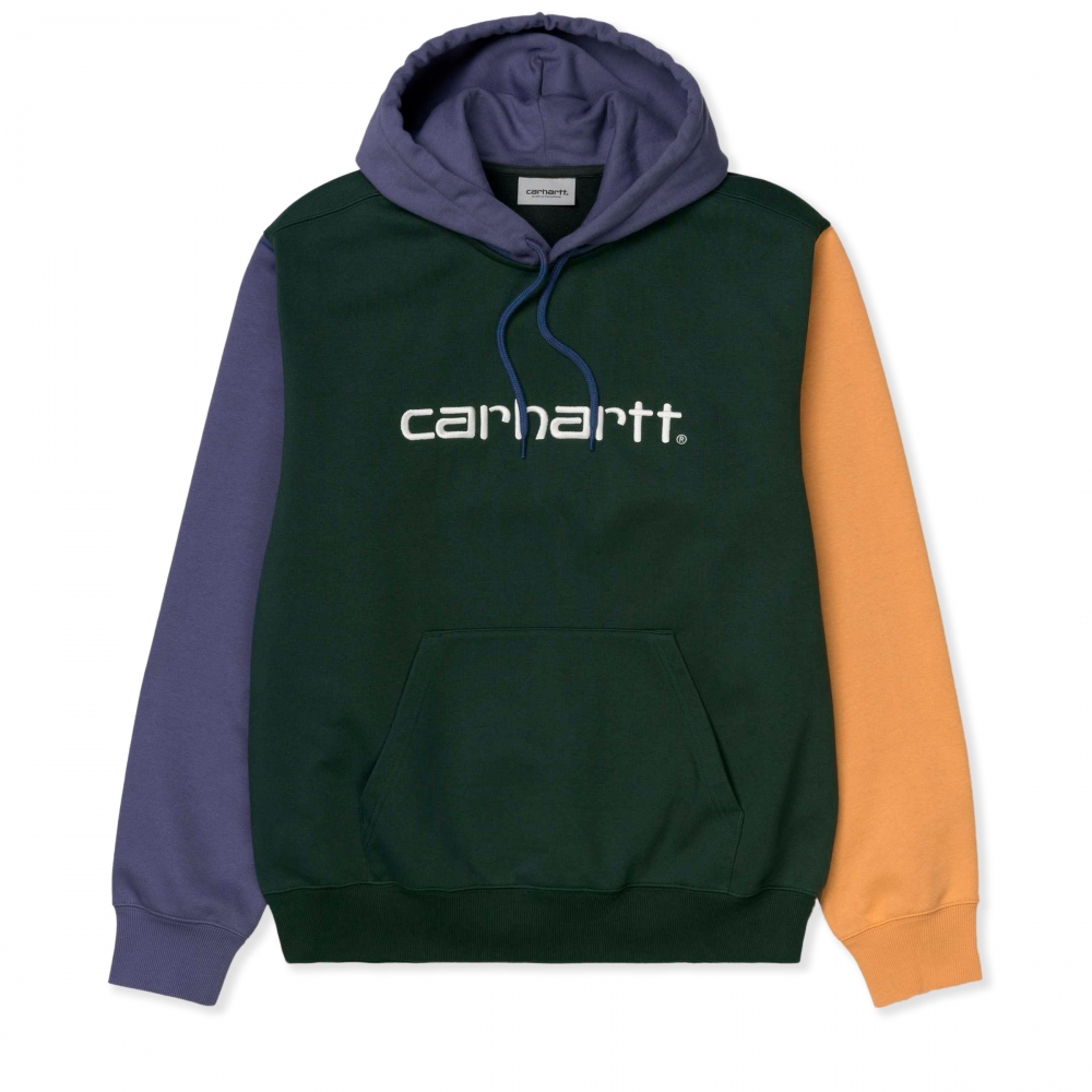 Carhartt WIP Tricol Pullover Hooded Sweatshirt (Dark Teal)