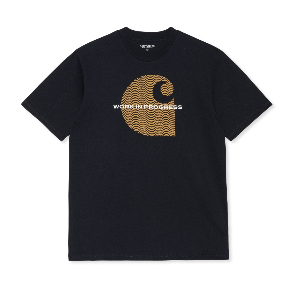 Carhartt WIP Wave C T-Shirt (Dark Navy)