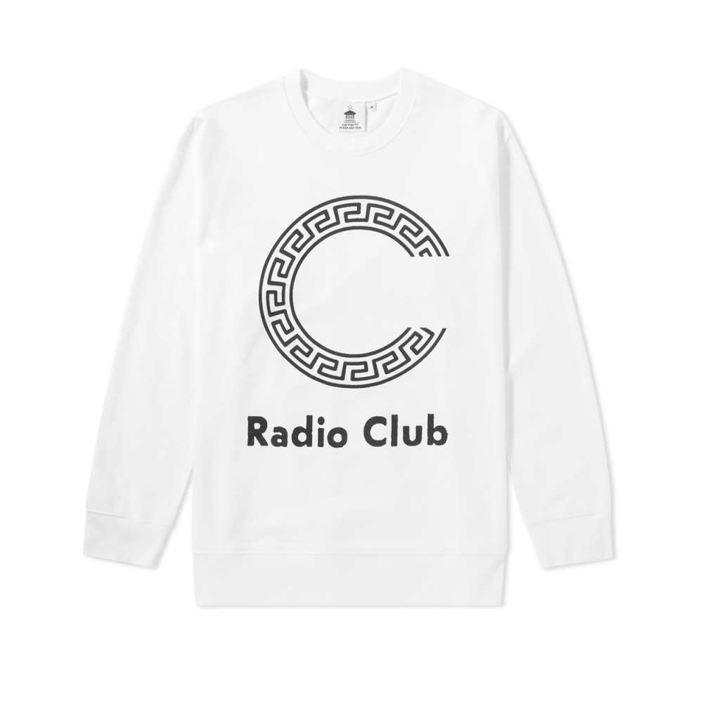 Carhartt WIP x P.A.M Radio Club Logo Crew Neck Sweatshirt (White/Black)