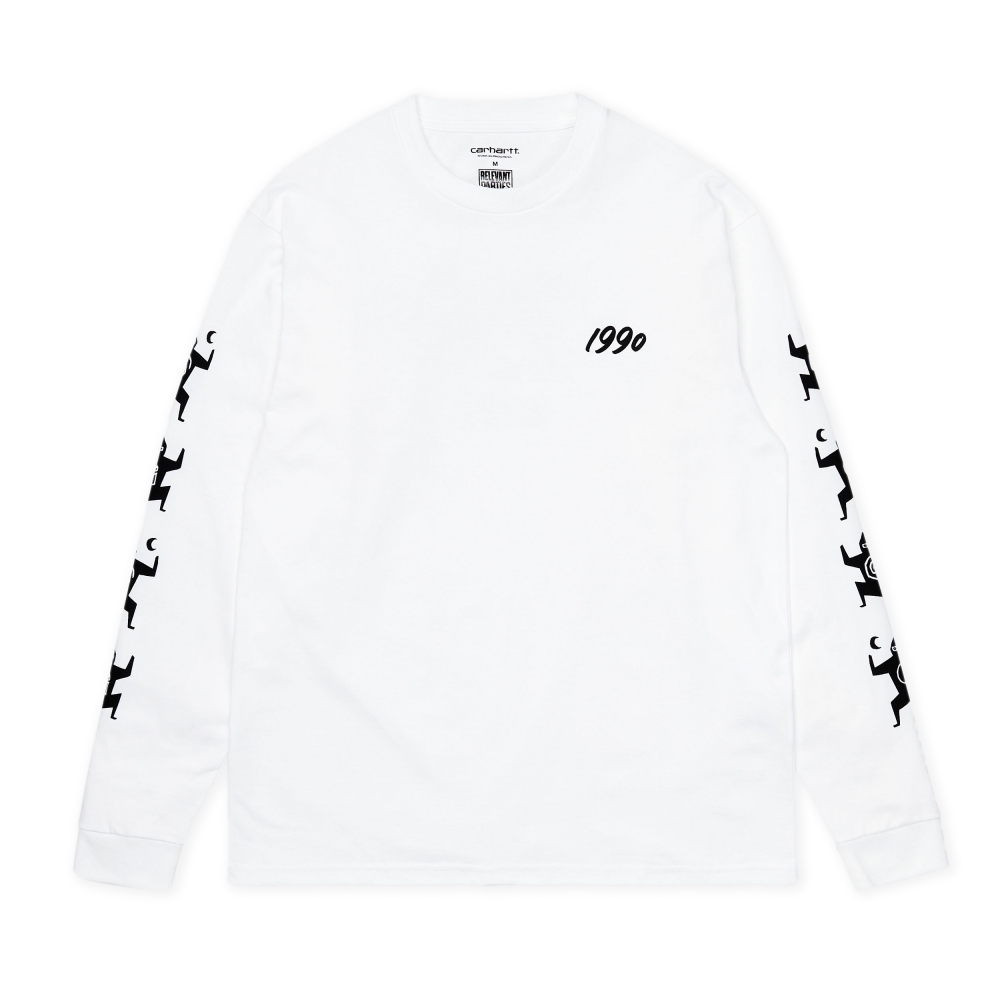 Carhartt WIP x Relevant Parties x Ninja Tune Long Sleeve T-Shirt (White/Black)