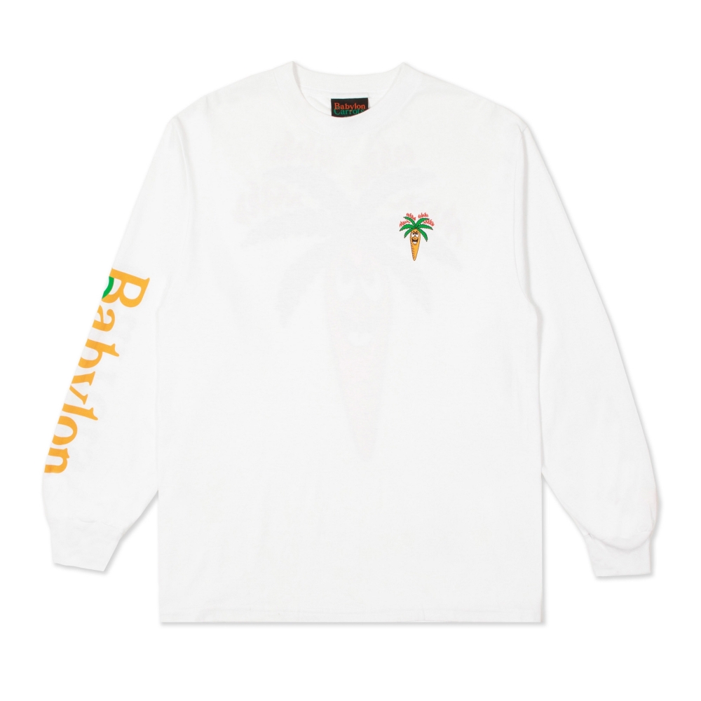 Carrots x Babylon LA Burning Long Sleeve T-Shirt (White)