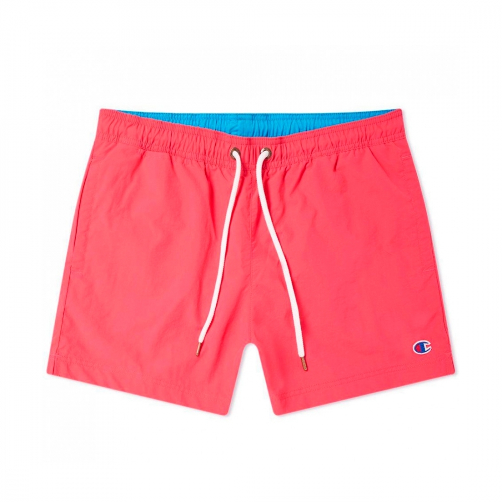 Champion Reverse Weave Beach Shorts (Hot Pink/Light Blue)