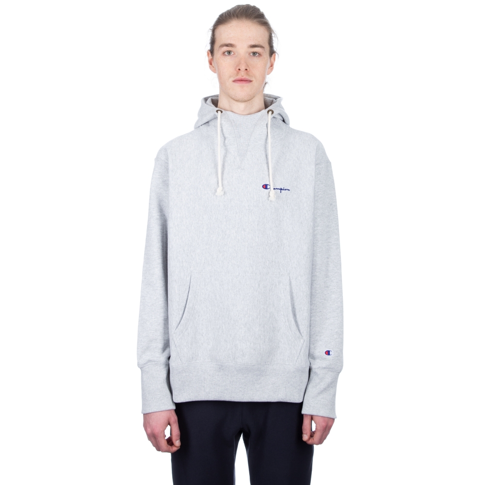 Champion Reverse Weave Deconstructed Pullover Hooded Sweatshirt (Light Oxford Grey)