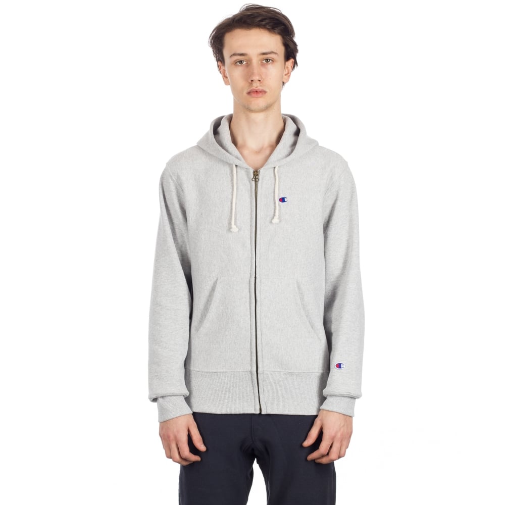 Download Champion Reverse Weave Hooded Full Zip Sweatshirt (Heather ...