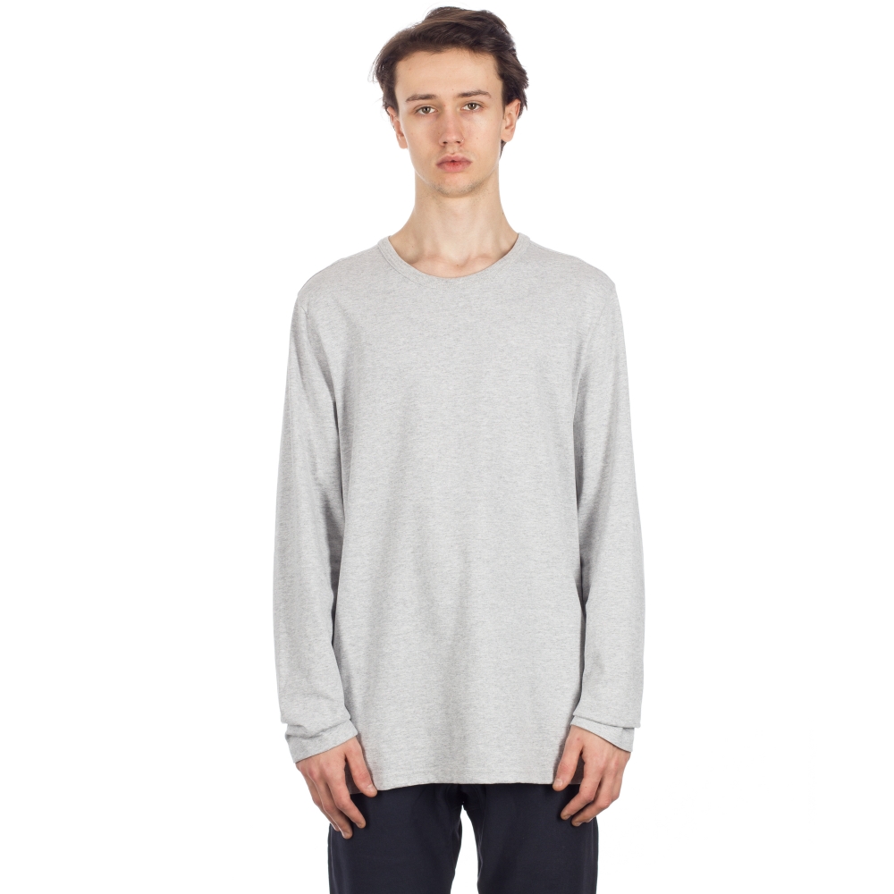 Champion Reverse Weave Long Sleeve T-Shirt (Light Oxford Grey)