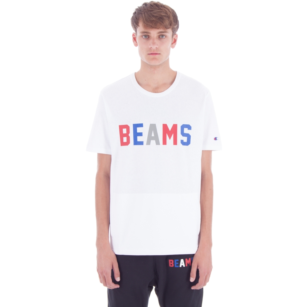 Champion x Beams Crew Neck T-Shirt (White)