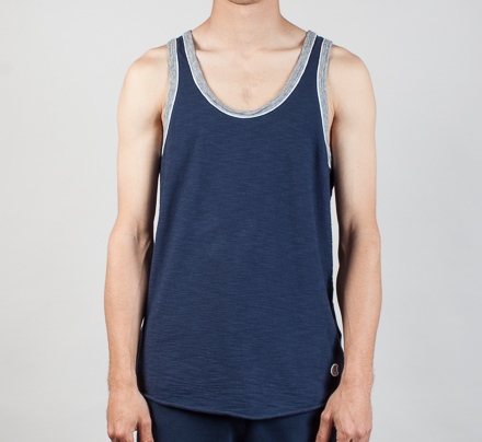 Champion x Todd Snyder Piped Tank Top (Mast Blue)