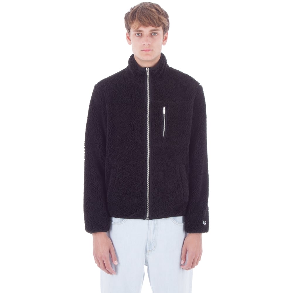 Champion x Wood Wood Opal Fleece Jacket (Black)