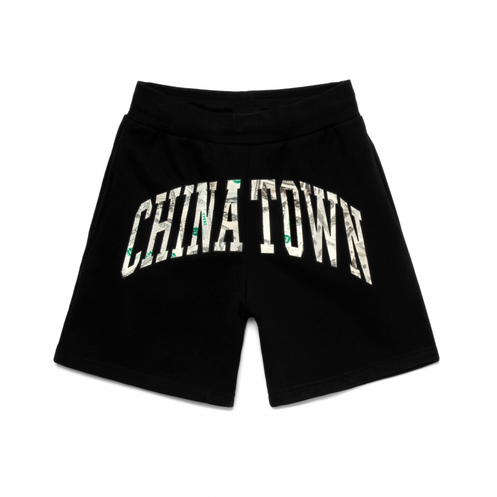 Chinatown Market x Smiley Money Arc Sweat Shorts 'Money Capsule' (Black)