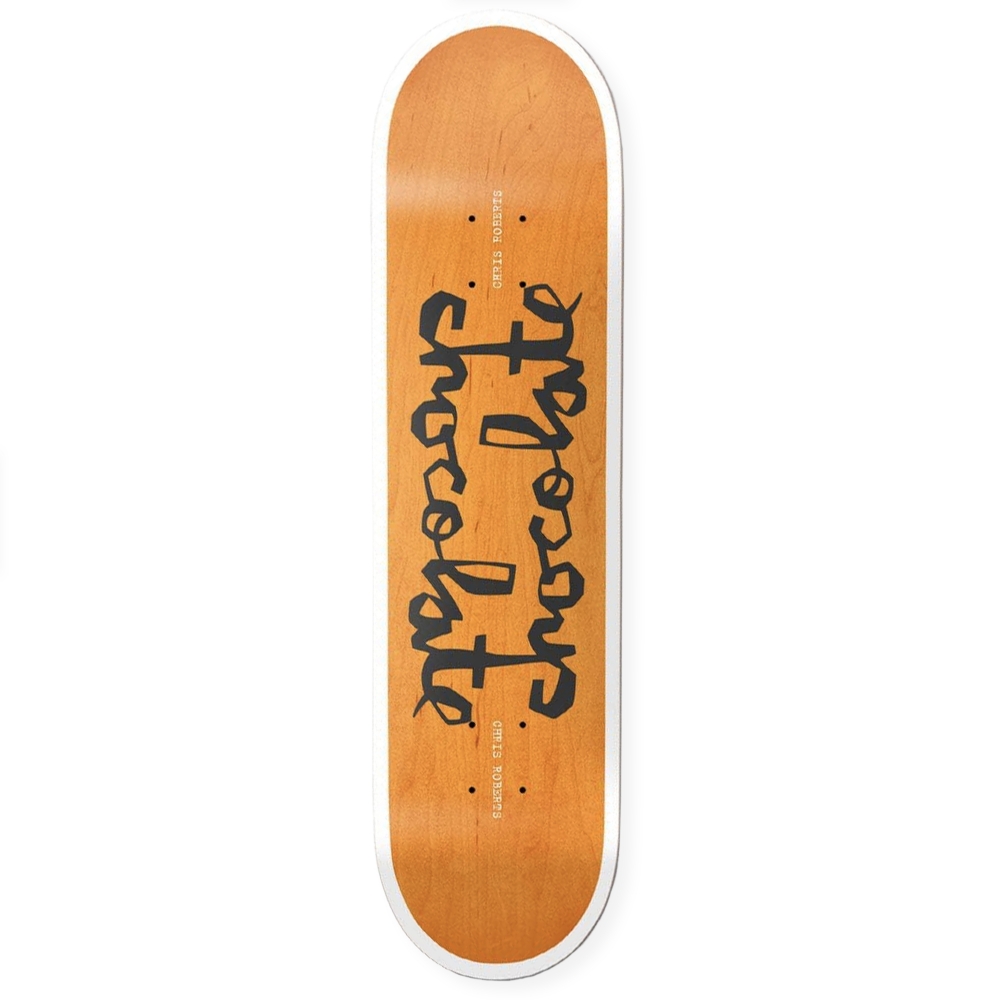 Chocolate Chris Roberts Twin Chunk Skateboard Deck 8.25" (Orange)