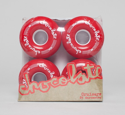 Chocolate Chunk Cruiser Skateboard Wheels 60mm (Red)