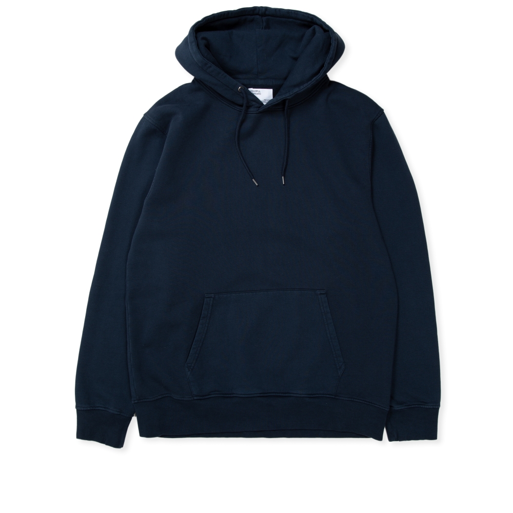 Colorful Standard Classic Organic Pullover Hooded Sweatshirt (Navy Blue)