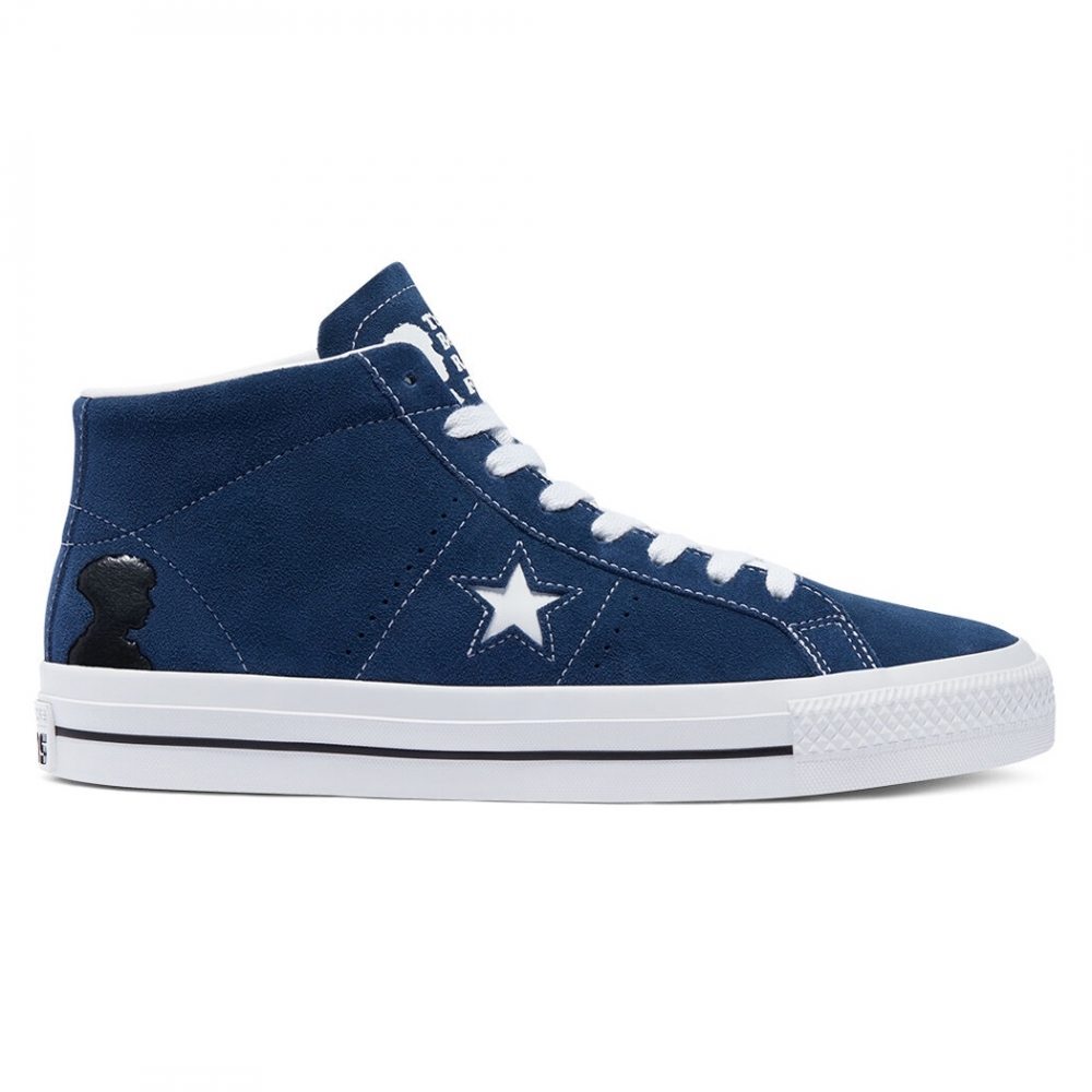 Converse Cons One Star Pro Mid 'Ben Raemers Foundation' (Navy/White/Black)