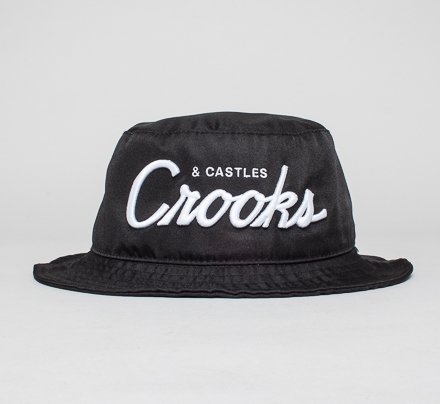 Crooks & Castles Team Crooks Bucket Hat (Black)
