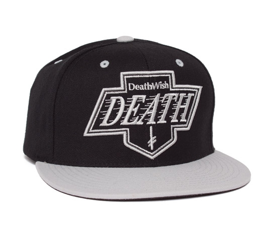 Deathwish Death King Snapback Cap (Black/Silver)