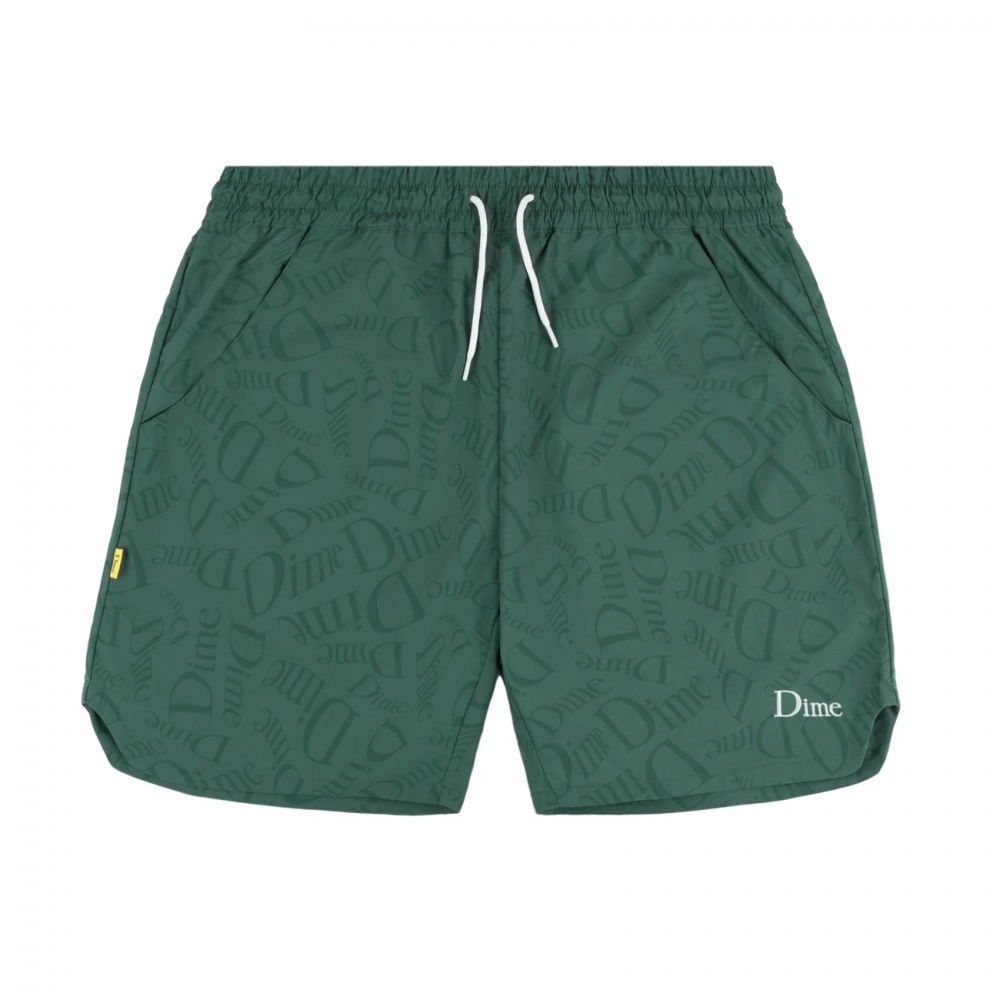 Dime Allover Shorts (Dark Green)