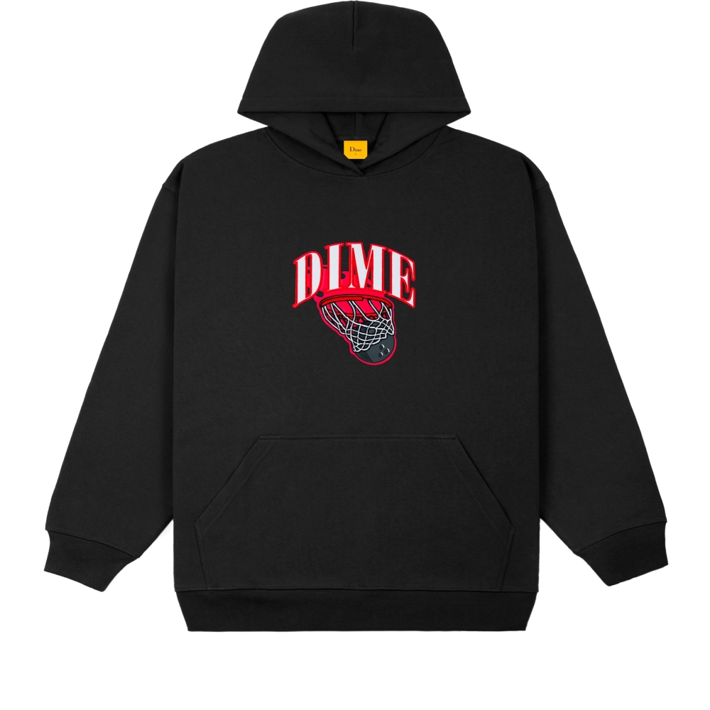 Dime Basketbowl Patch Pullover Hooded Sweatshirt (Black)