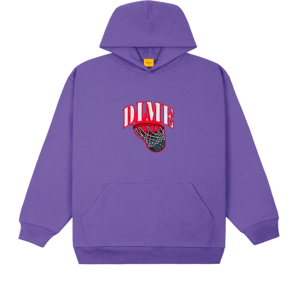 Dime Basketbowl Patch Pullover Hooded Sweatshirt (Iris)