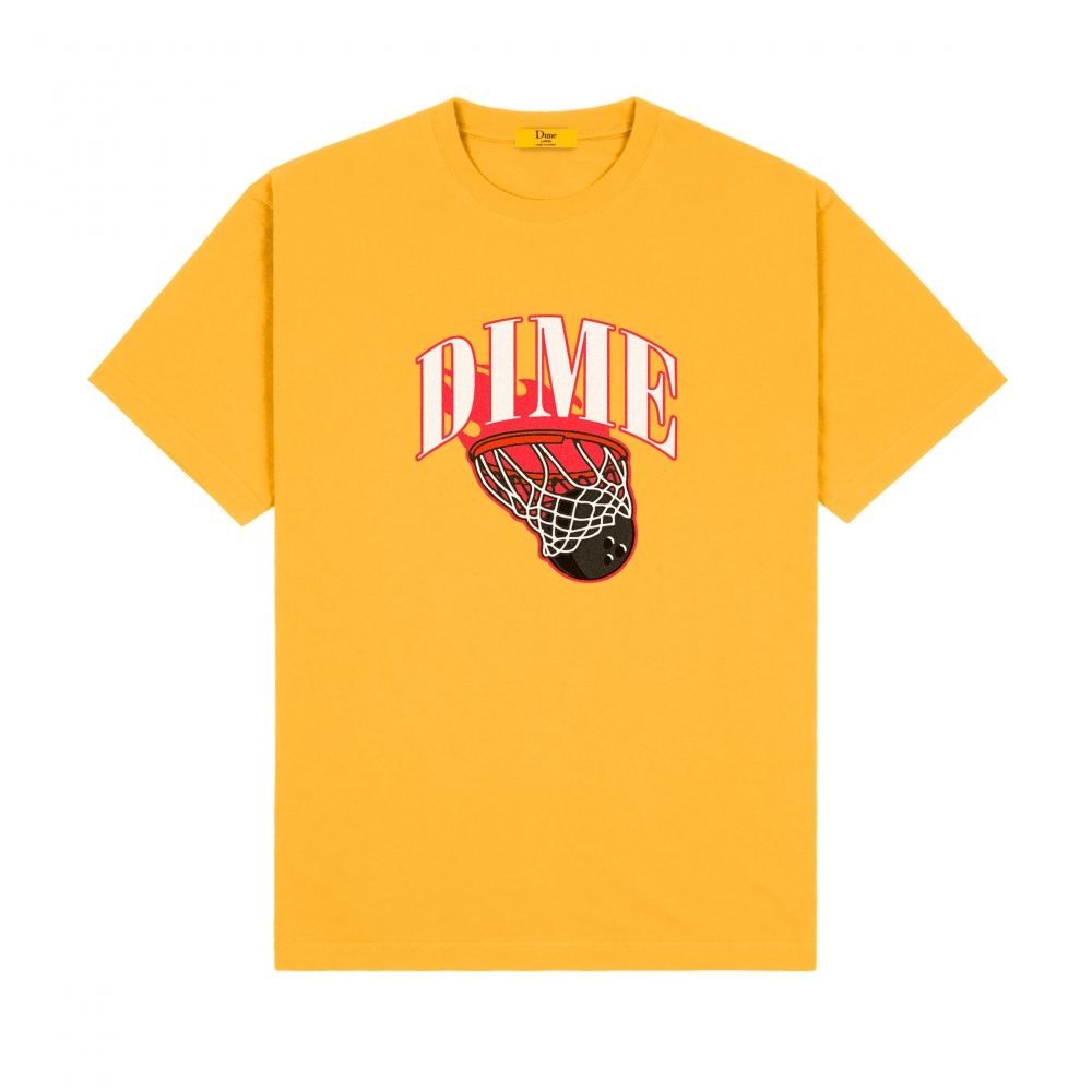 Dime Basketbowl T-Shirt (Dark Yellow)