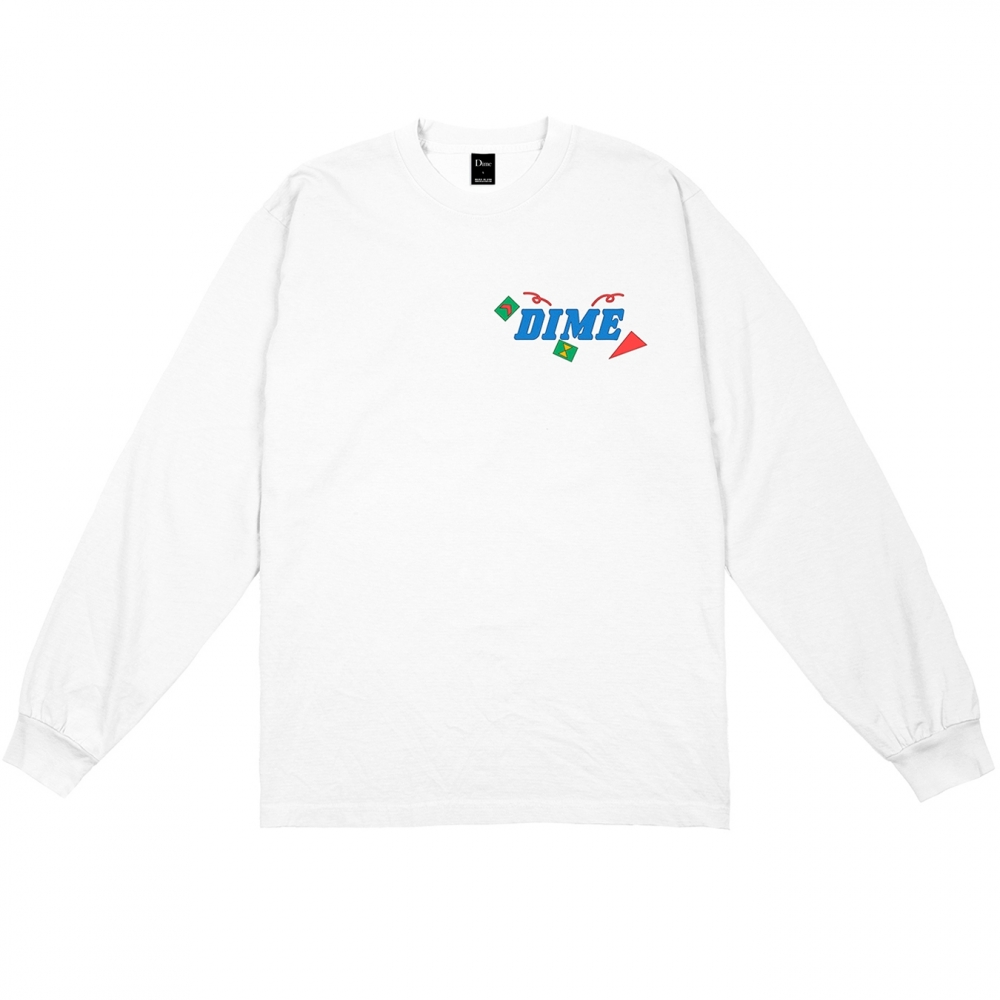 Dime Breaker Long Sleeve T-Shirt (White)