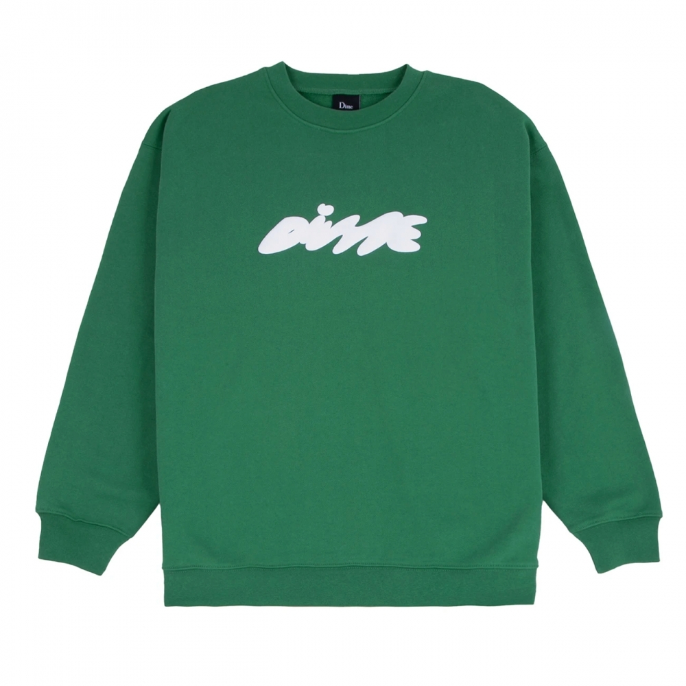 Dime Bubbly Crew Neck Sweatshirt (Green)