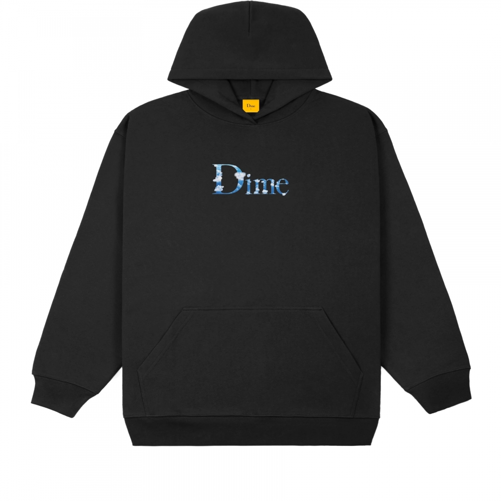 Dime Classic Chemtrail Pullover Hooded Sweatshirt (Black)