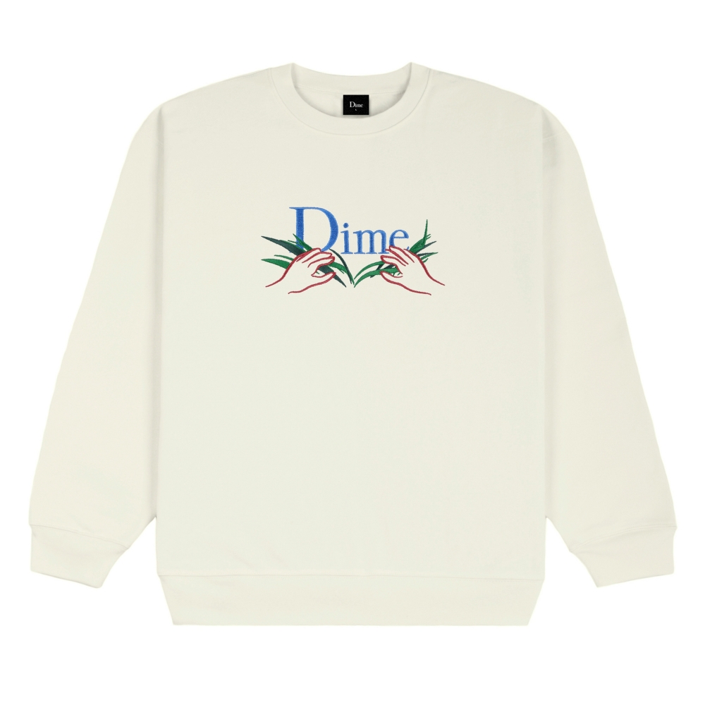 Dime Classic Grass Crew Neck Sweatshirt (Cream)