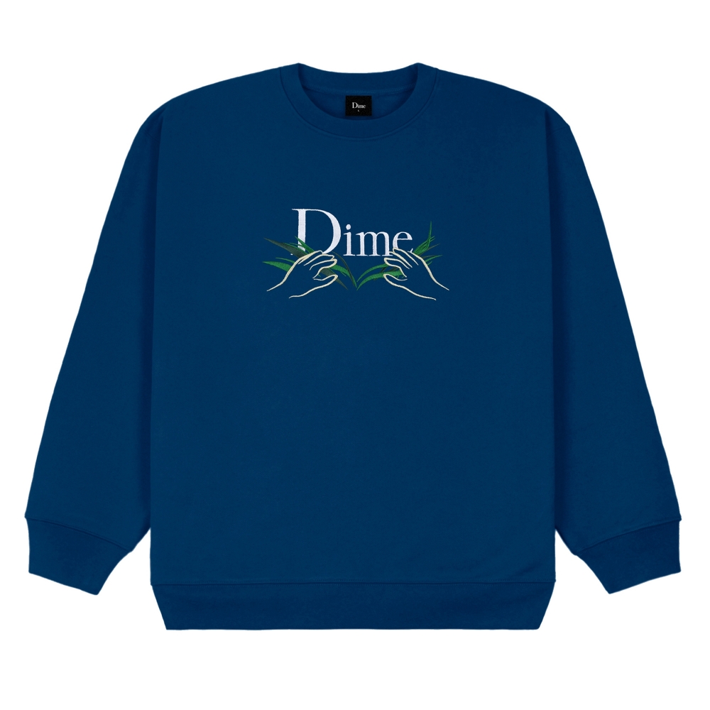 Dime Classic Grass Crew Neck Sweatshirt (Navy)