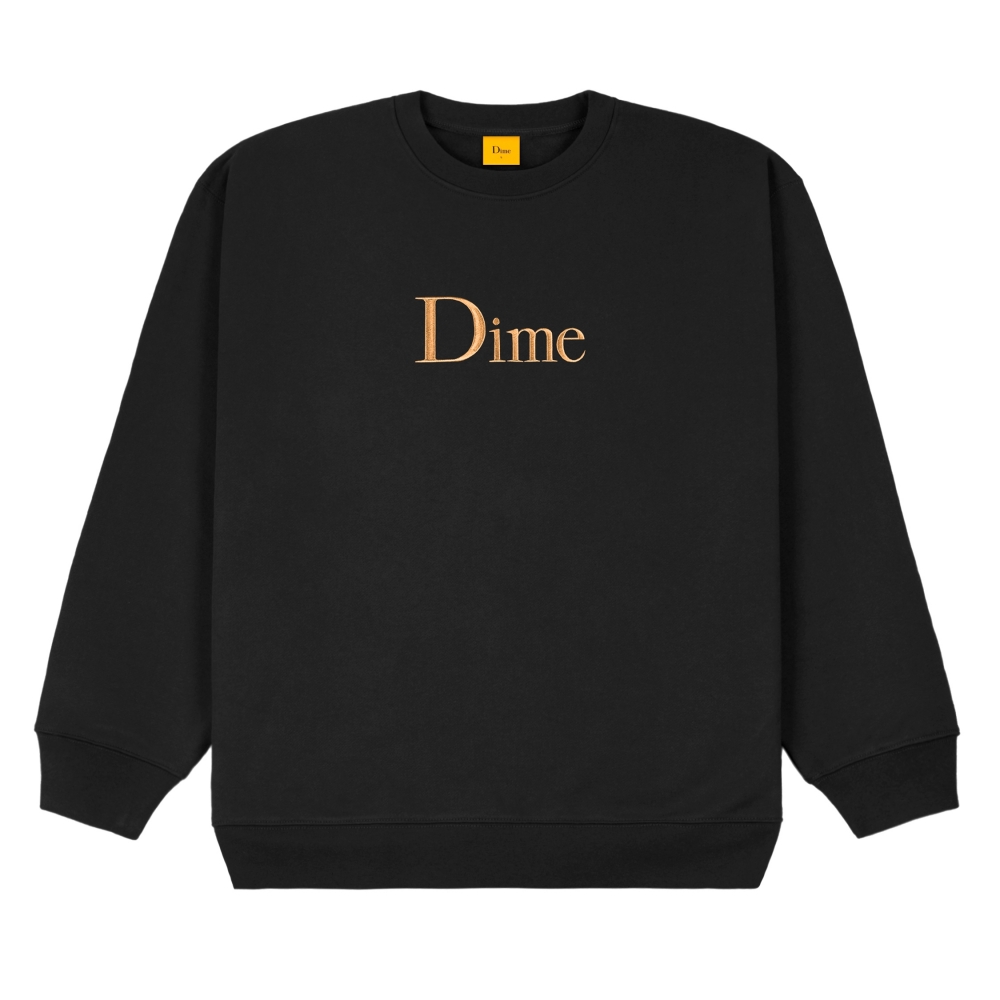 Dime Classic Logo Crew Neck Sweatshirt (Black)