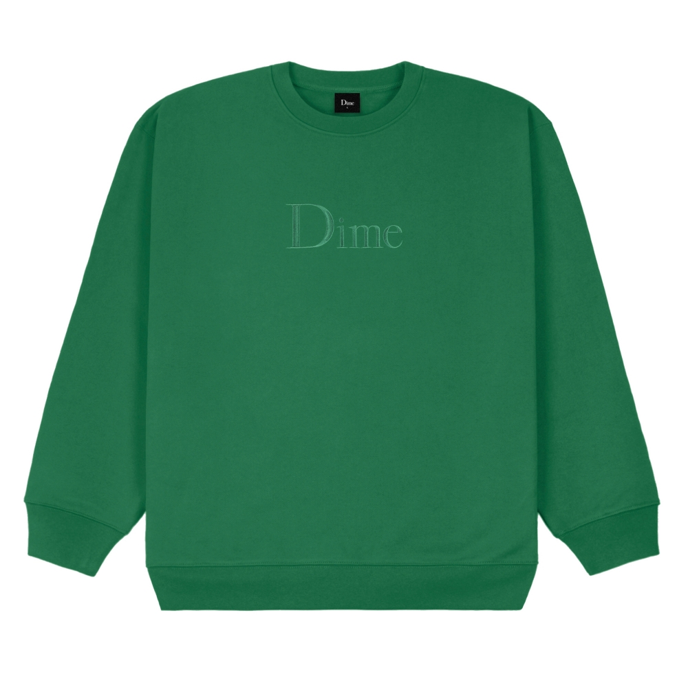 Dime Classic Logo Crew Neck Sweatshirt (Green)