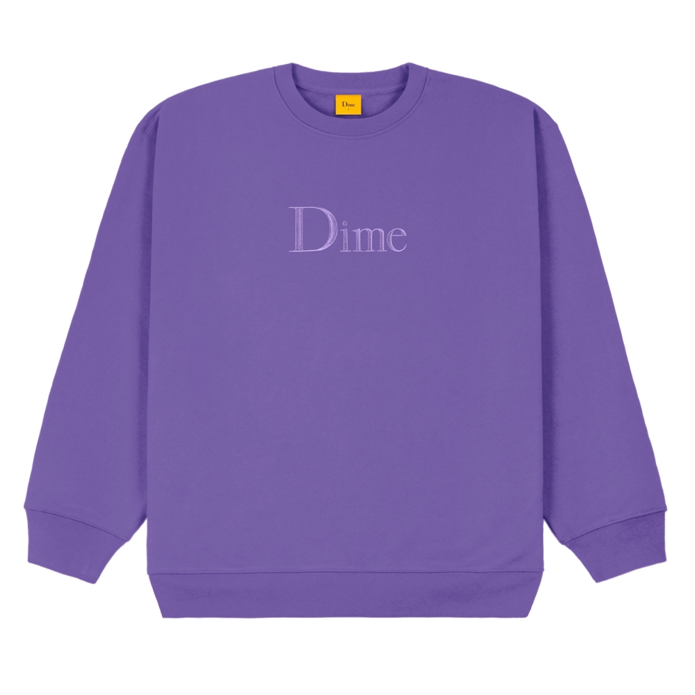Dime Classic Logo Crew Neck Sweatshirt (Iris)