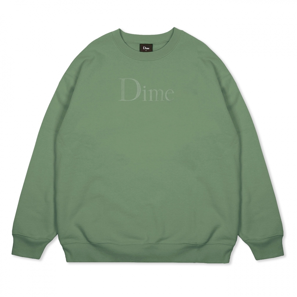 Dime Classic Logo Crew Neck Sweatshirt (Olive)