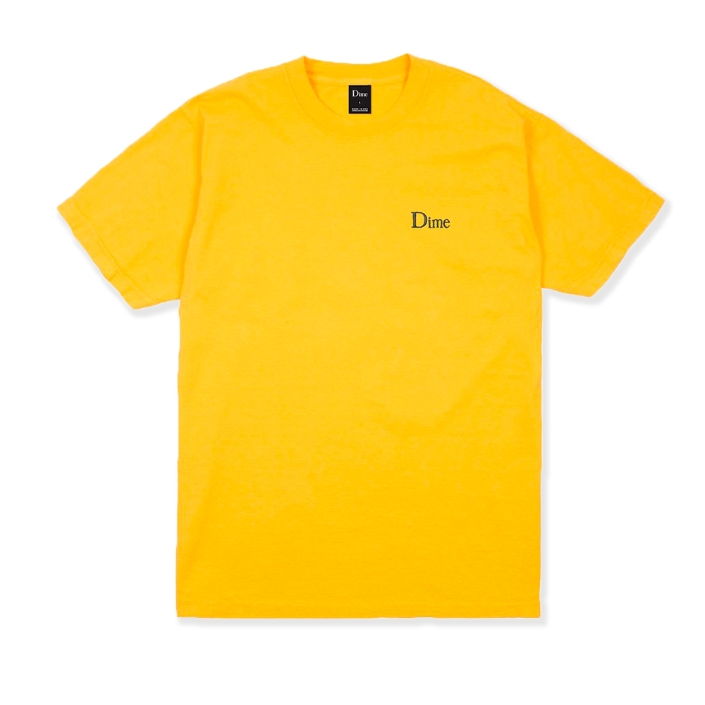Dime Classic Logo Embroidered T-Shirt (Gold)
