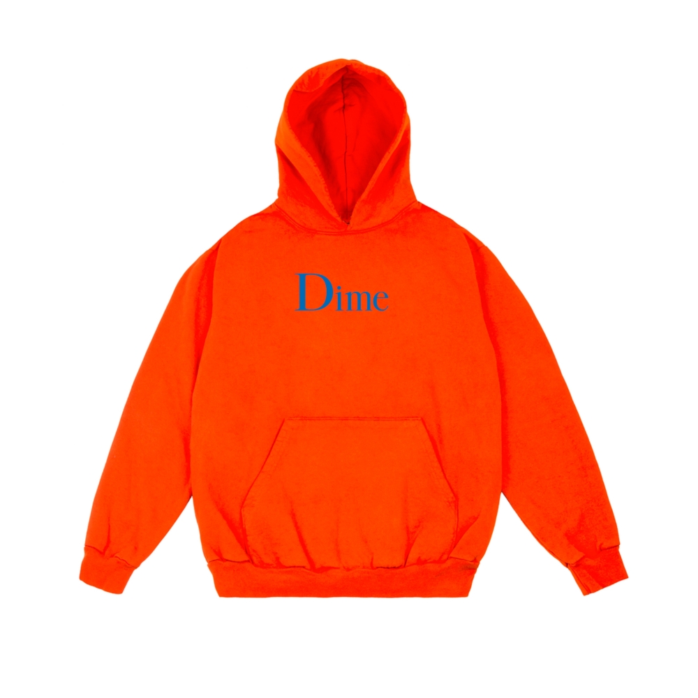 Dime Classic Logo Pullover Hooded Sweatshirt (Orange)