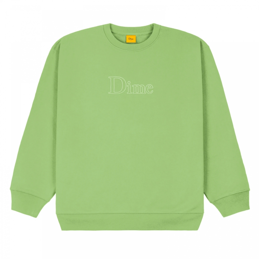 Dime Classic Outline Crew Neck Sweatshirt (Tea)
