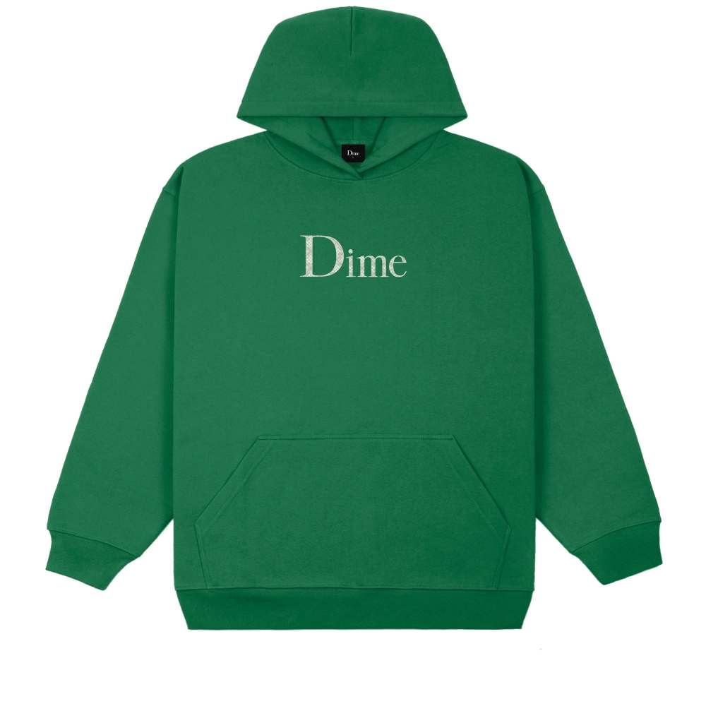 Dime Classic Plaid Pullover Hooded Sweatshirt (Green)