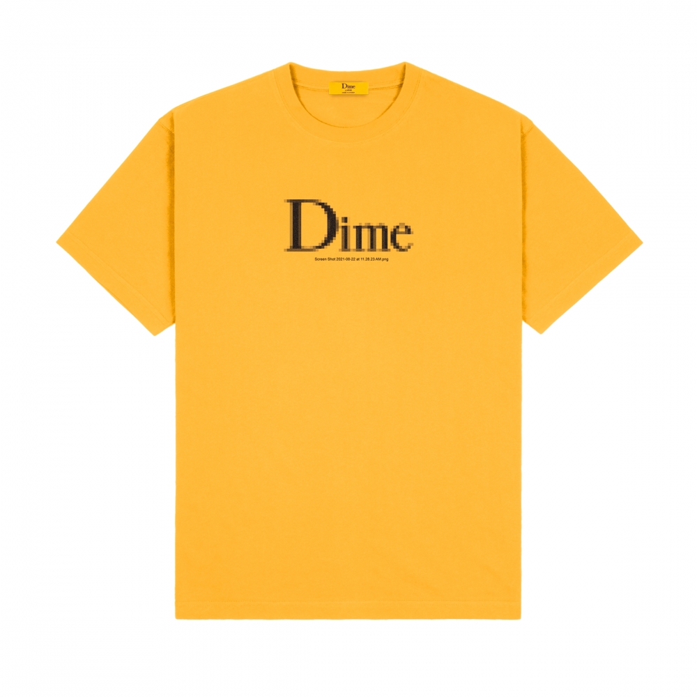Dime Classic Screenshot T-Shirt (Dark Yellow)
