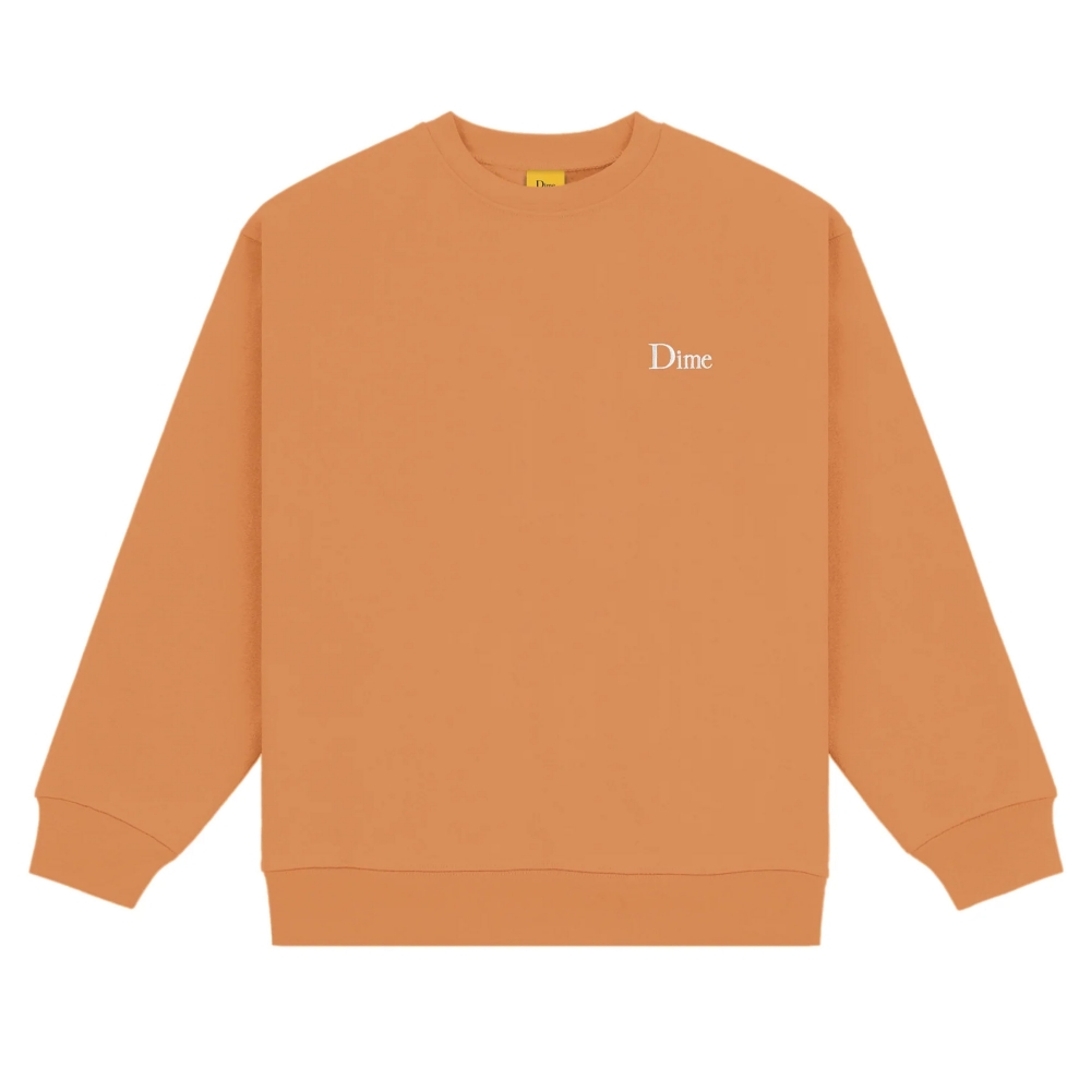 Dime Classic Small Logo Embroidered Crew Neck Sweatshirt (Jupiter)