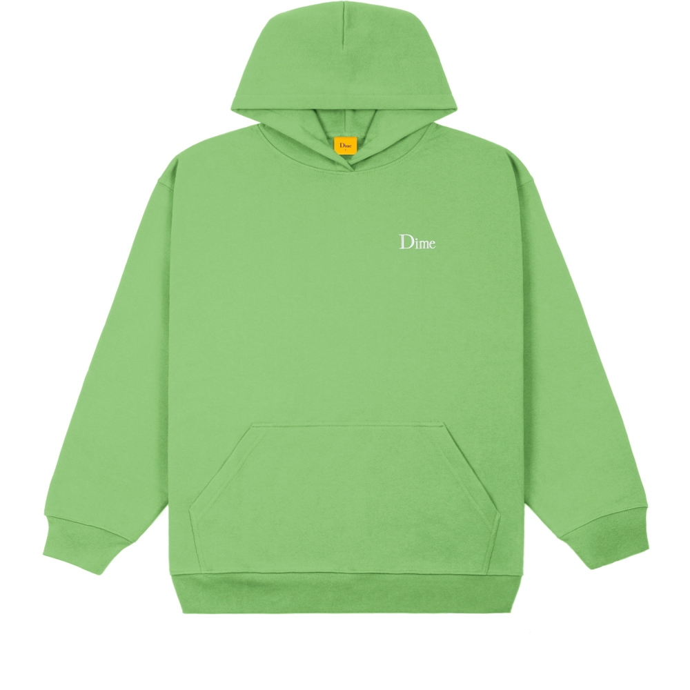 Dime Classic Small Logo Embroidered Pullover Hooded Sweatshirt (Tea)