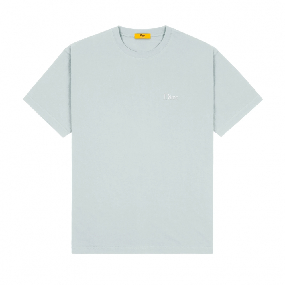 Dime Classic Small Logo Embroidered T-Shirt (Ice)