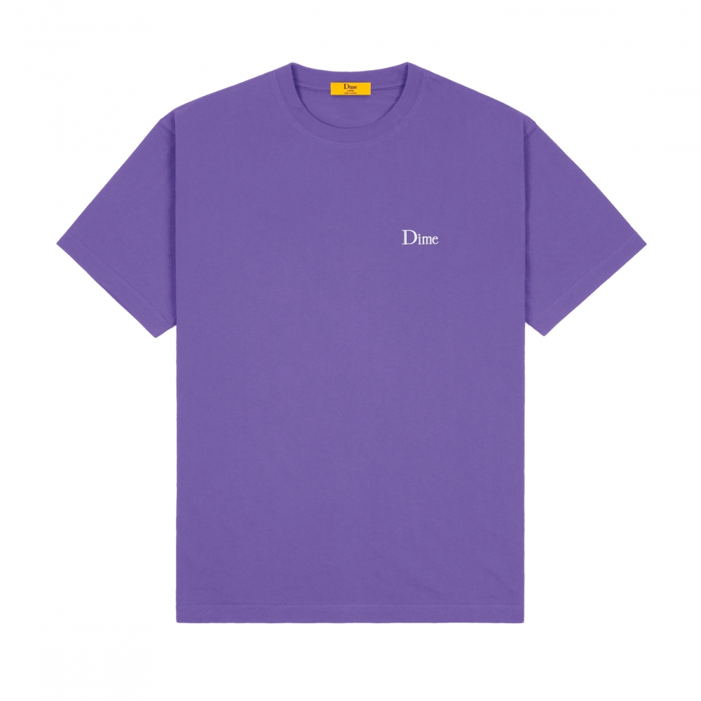 Dime Classic Small Logo Embroidered T-Shirt (Iris)