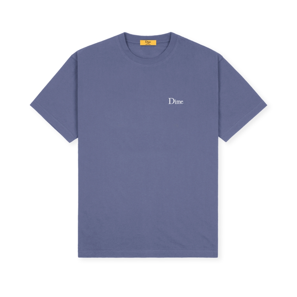 Dime Classic Small Logo Embroidered T-Shirt (Velvet Purple)