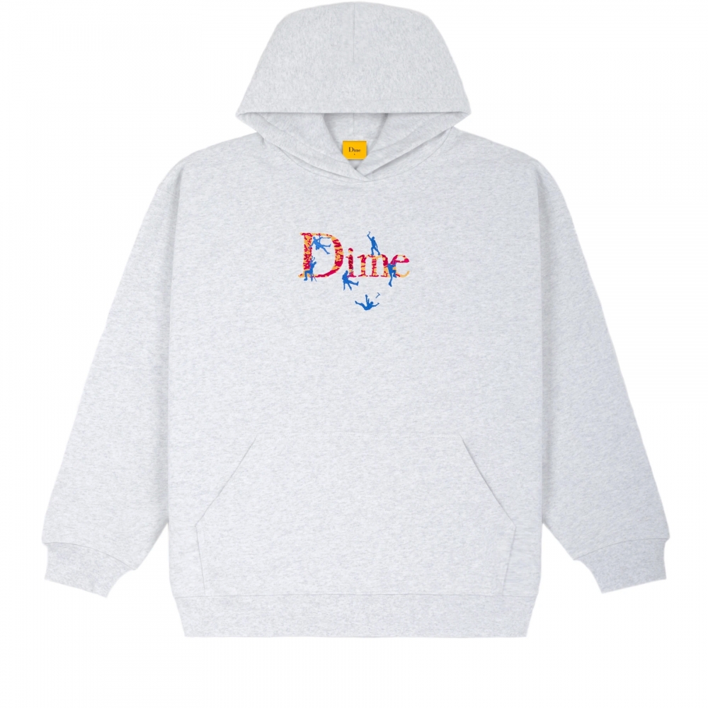 Dime Classic Summit Embroidered Pullover Hooded Sweatshirt (Ash)