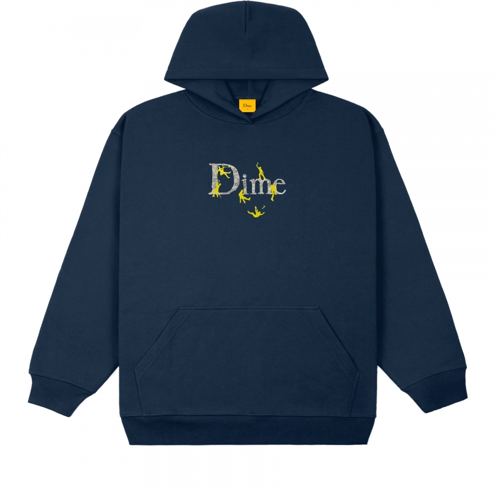 Dime Classic Summit Embroidered Pullover Hooded Sweatshirt (Navy)