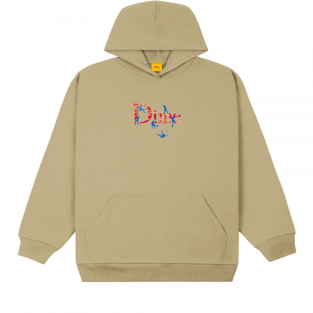 Dime Classic Summit Embroidered Pullover Hooded Sweatshirt (Taupe)