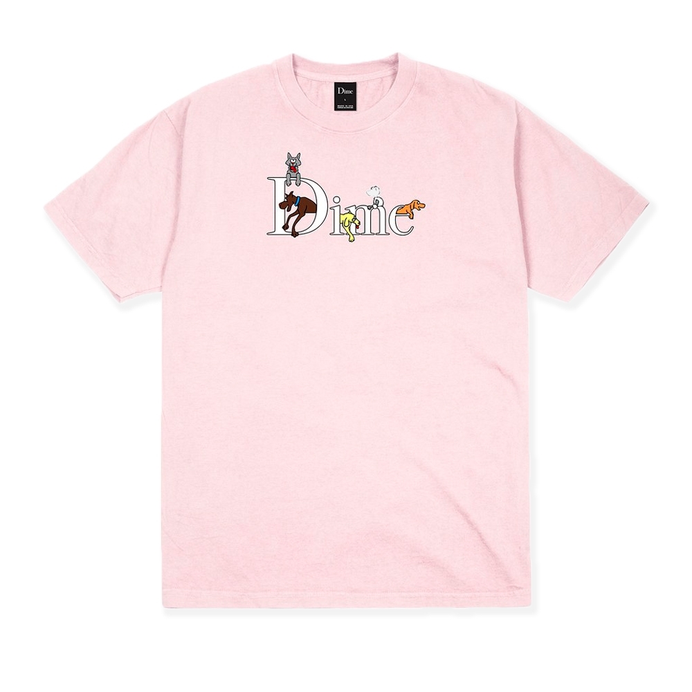 Dime Dog Classic Logo T-Shirt (Light Pink)