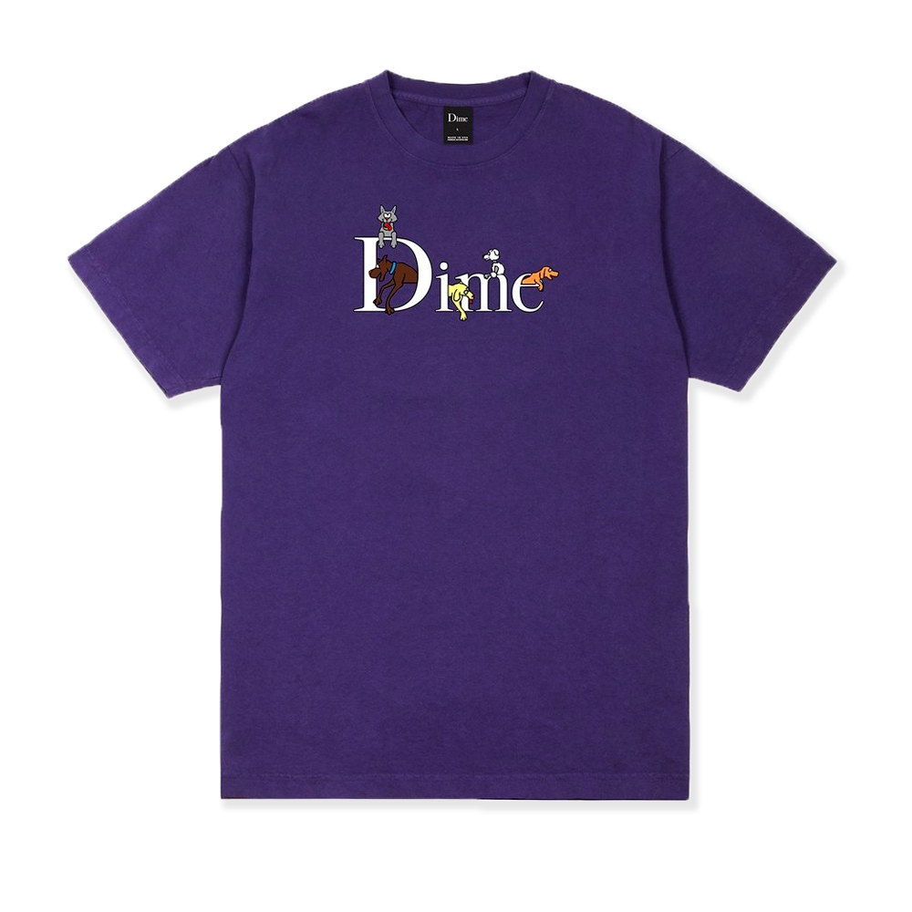 Dime Dog Classic Logo T-Shirt (Purple)