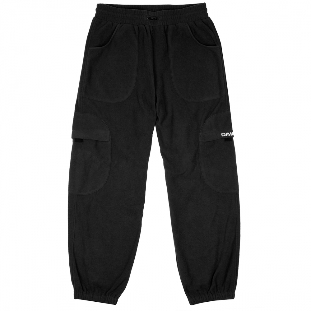 Dime Fleece Round Cargo Pants (Black) - DIMES1996BLK - Consortium